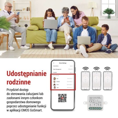 GoSmart Moduł rolety IP-2121CZ, ZigBee, 1-kanałowy
