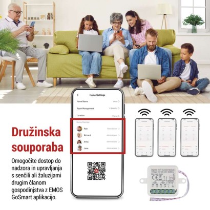 GoSmart motorni modul IP-2122CZ, ZigBee, 2-kanalni