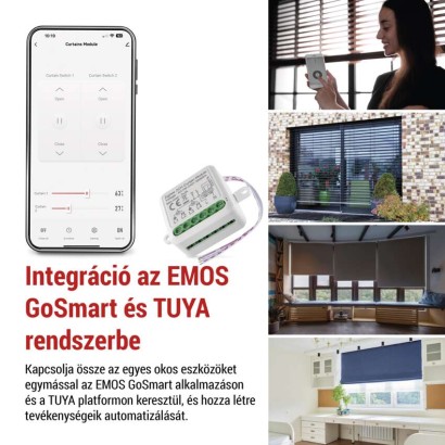 GoSmart motoros modul IP-2122CZ, ZigBee, 2 csatornás