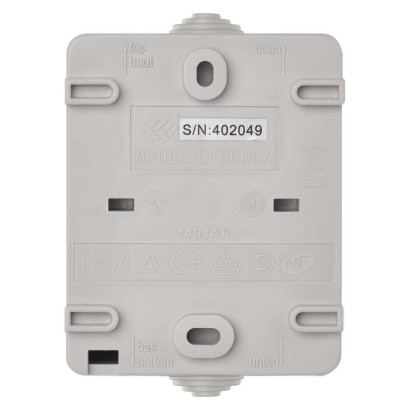 Přepínač nástěnný schodišťový č. 1,6 IP54, 1 tlačítko