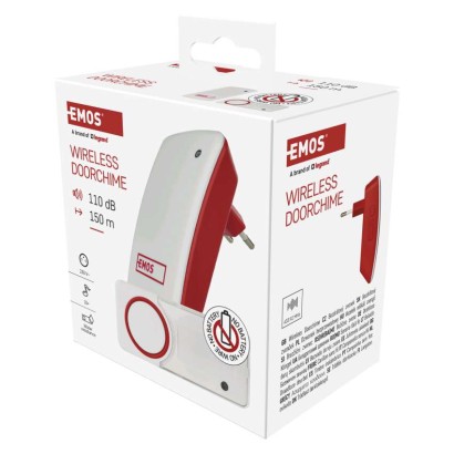 Bezbateriový domovní bezdrátový zvonek P5750 do zásuvky