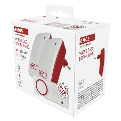 Bezbateriový domovní bezdrátový zvonek P5750.2R do zásuvky