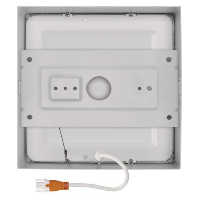 LED prisadené svietidlo, štvorec, biele, 12,5W,Neutrálna biela