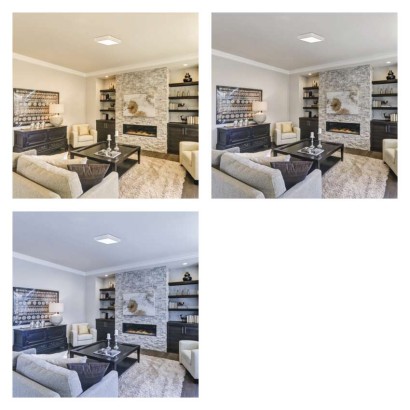 LED felületi lámpatest NEXXO, négyzet, fehér, 28,5W, CCT