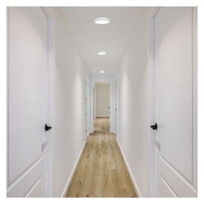 LED prisadené svietidlo, kruhové, biele, 12,5W, Neutrálna biela