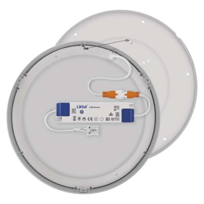 LED-es felületi lámpatest NEXXO, kerek, fehér, 28,5W, semleges fehér