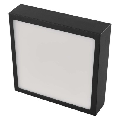 LED panel NEXXO,nadometni,  kvadratni, črn, 12,5W, nastavljiva CCT