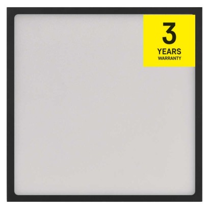 LED svítidlo NEXXO černé, 30 x 30 cm, 28,5 W, teplá/neutrální bílá
