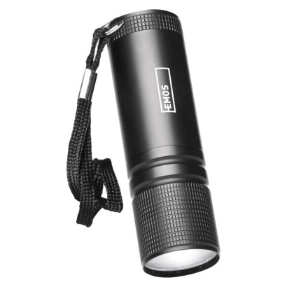 COB LED ruční kovová svítilna P3894, 100 lm, 3x AAA