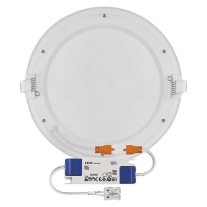 LED süllyesztett lámpatest NEXXO, kerek, fehér, 18W, meleg fehér