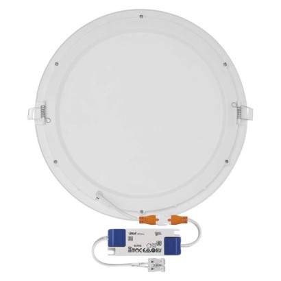 Panel LED wpuszczany NEXXO, okrągły, biały, 25W, ciepła biel