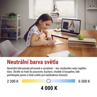 LED žárovka Classic A60 / E27 / 14 W (120 W) / 1901 lm / neutrální bílá