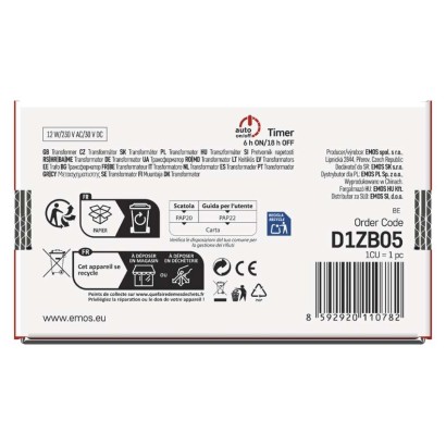 Napájecí zdroj pro vánoční spojovací osvětlení Standard/Profi, venkovní i vnitřní, časovač