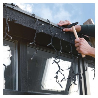 Predlžovací kábel pre spojovacie reťaze Profi biely, 10 m, vonkajší aj vnútorný