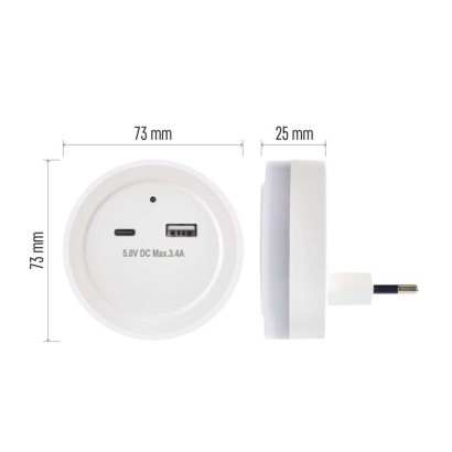 EMOS LED éjjeli fény fotoszenzorral