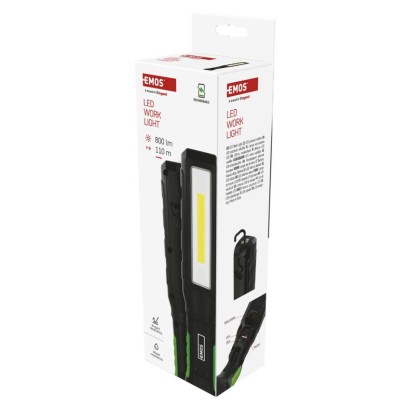 COB LED+LED nabíjecí svítilna P4544, 800 lm, 2000 mAh