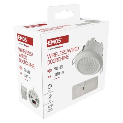 Dzwonek przewodowy/bezprzewodowy P57103, wbudowany