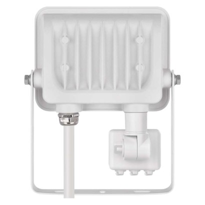 LED reflektor GLARO s pohybovým čidlom, 20 W, biely, IP54, 2000 lm, neutrálna biela