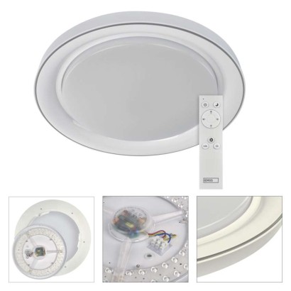 Oprawa LED REMI 45W regulowana CCT, ściemnialna, z pilotem