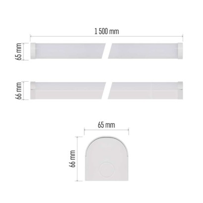 LED lineárne svietidlo PANO 50W, neutrálna biela