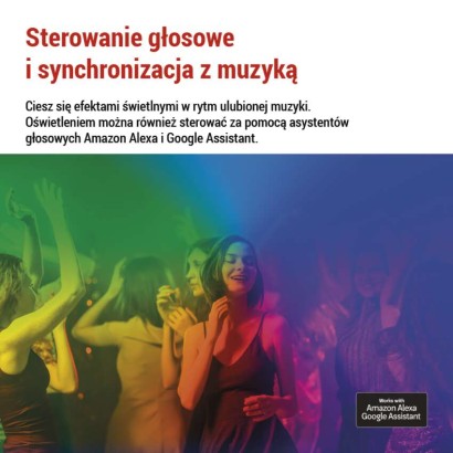 GoSmart Lampa stołowa LED RGB IC Hexagon biała, 6 części, ściemnialna, WiFi