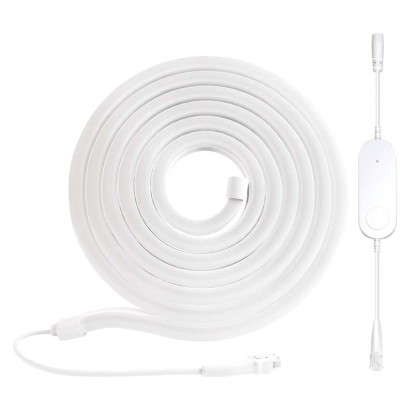 GoSmart ohebný LED pásek NEON bílý, 5 m, 33 W, RGBIC stmívatelný, WiFi