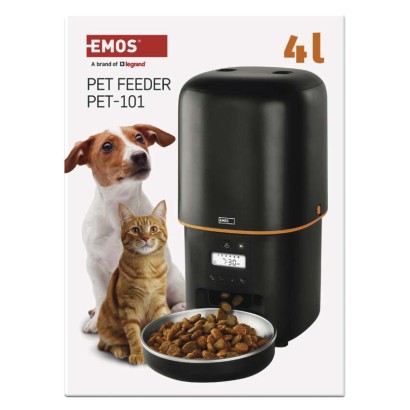 Pet Care barības dozators, 4 l, melns