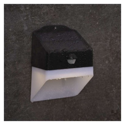 EMOS LED SOLAR lámpatest LUNIS PIR, 200lm IP65 természetes fehér