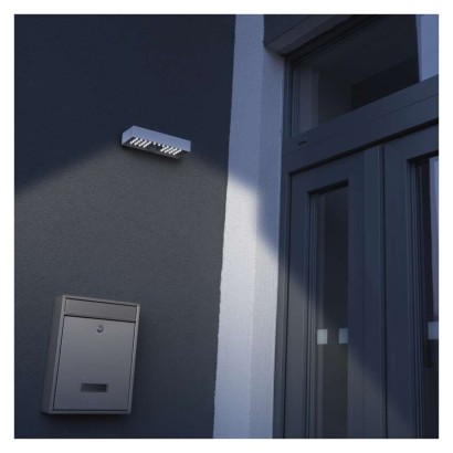 Solární LED svítidlo BRIXO s pohybovým čidlem, bílé, neutrální bílá