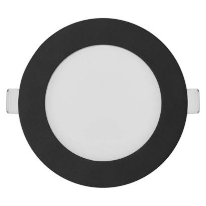 Panel LED wpuszczany NEXXO, okrągły, czarny, 7 W, CCT