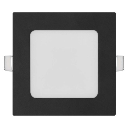 LED podhledové svítidlo NEXXO černé, 12 x 12 cm, 7 W, teplá/neutrální bílá