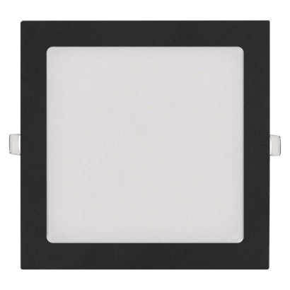LED süllyesztett lámpatest NEXXO, négyzet, fekete, 18W, CCT