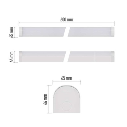 LED lineárne svietidlo PANO 20W, neutrálna biela