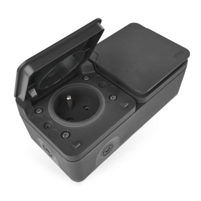 EMOS Cyklone zásuvka dvojnásobná IP55