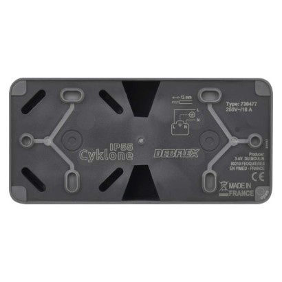 EMOS Cyklone zásuvka dvojnásobná IP55