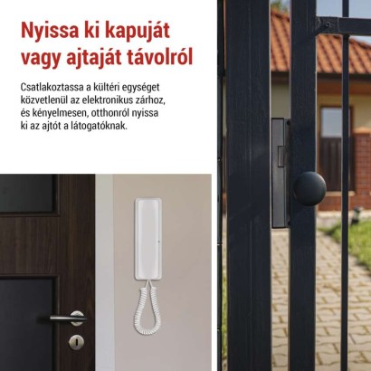 Vezeték nélküli otthoni audio kapucsengő készlet H1088, 1 résztvevő