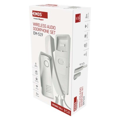 Sada bezdrátového domovního audiotelefonu H1088, 1 účastník 