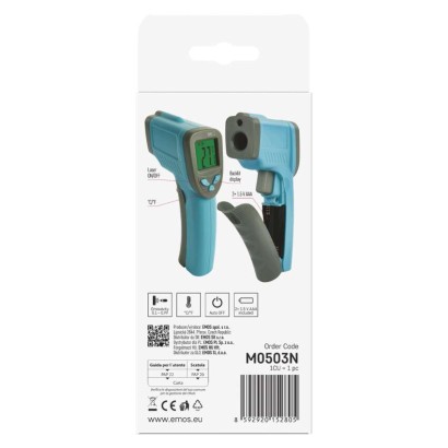 Infrasarkanais digitālais termometrs, bezkontakta