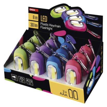 COB LED Taschenlampe P3887, 30 lm, 2x AAA, 12 Stk.