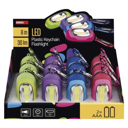 EMOS COB LED kulcstartó 12db, box