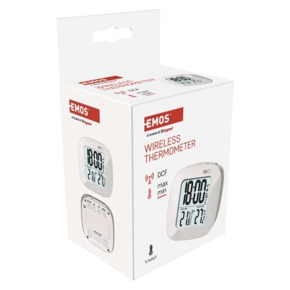 Digitālais termometrs, bezvadu sensors, modinātājs, datums E0127