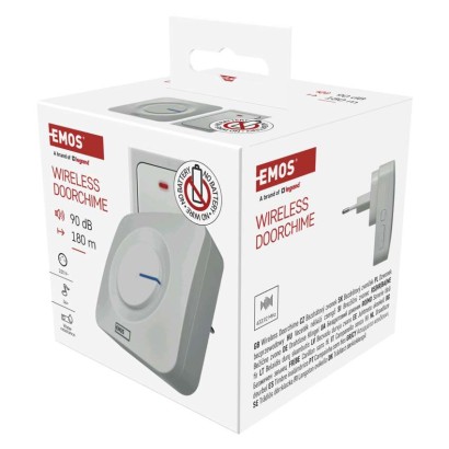 Bezbateriový domovní bezdrátový zvonek P5729 do zásuvky