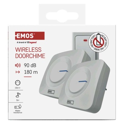 Bezbateriový domovní bezdrátový zvonek P5731 do zásuvky