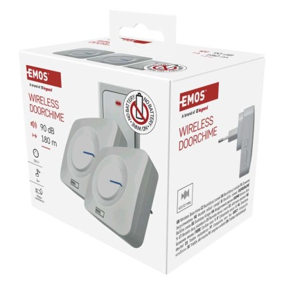 Bezbateriový domovní bezdrátový zvonek P5731 do zásuvky