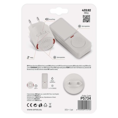 Vezeték nélküli csengő P5734