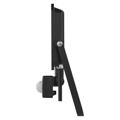 Naświetlacz LED SIMPO 50W,  z czujn. PIR, czarny, neutralna biel