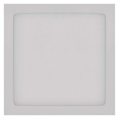 LED prisadené svietidlo, štvorec, biele, 7,6W, CCT