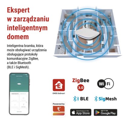 GoSmart Wielofunkcyjna bramka IP-2000Z ZigBee / Bluetooth / WiFi