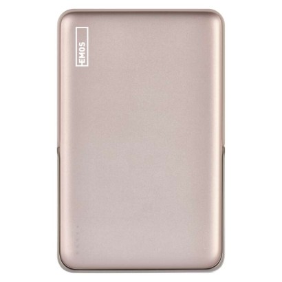 Power bank EMOS WI 1031, 10 000 mAh, 20 W + wireless, ružovo-zlatá