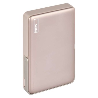 Power bank EMOS WI 1031, 10 000 mAh, 20 W + wireless, ružovo-zlatá